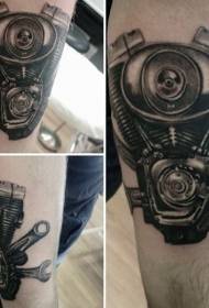 motivo tatuaggio braccio braccio bianco e nero