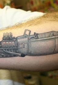 modello di tatuaggio nero antico braccio convertibile