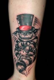 Arm verrücktes Auto Cheshire Cat Tattoo-Muster