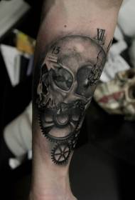 zo bwa tèt men ak machin toujou konbine avèk desen tatoo