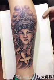 花旦 Татуировка за пръскане на татуировки, покрита с белег, татуировка на ангел Tattoo