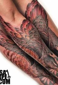 krah shkollës së vjetër ngjyra e shqiponjës Tattoo me tatuazh simbol