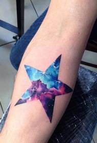 kol Yıldızlı renk yıldız dövme deseni