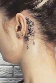 mic tatuaj în spatele urechii: 9 mici tatuaje în spatele urechii