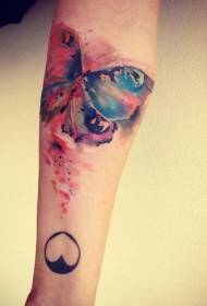 acuarela patró de tatuatge braç papallona