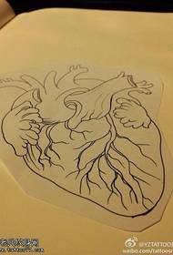 Sketch Heart Tattoo Manuscript Picture