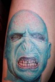 zaj duab xis Voldemort taub hau tattoo txawv