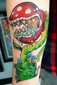 engkanto kuwento slobber laway buong panga maliwanag na pattern ng tattoo