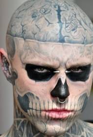 hlava Horrible zombie boy tetovanie vzor