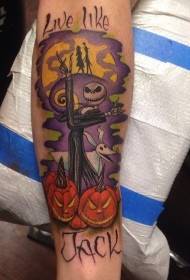 Chisingapisi monster pumpkin tsamba yekatuni tattoo