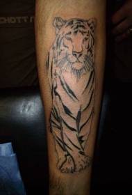 malá ruka vzácny biely tiger osobnosť tetovanie vzor