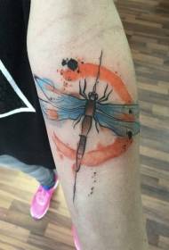 jib model modeli tatuazhesh me ngjyra dragonfly