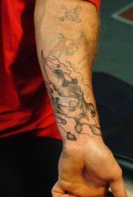 руку црне животињске шапе тетоважа шапе