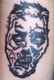 linea di tatuu neru grassu linea zombie mudellu di tatuaggi 111248-Grande realista ragazza ritrattu di tatuu di tatuu