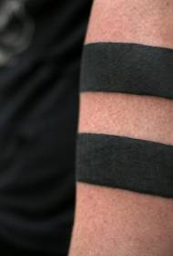 рака црна дебела линија нараквица тетоважа шема