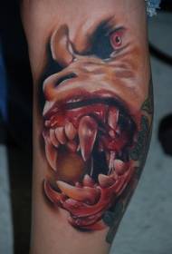 umbala horror isitayela creepy monster ubuso tattoo