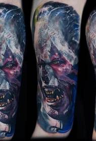 Imidwebo ye-Orc Scary Portrait tattoo