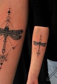 point thorn geometria 蜻 tatuointikuvio