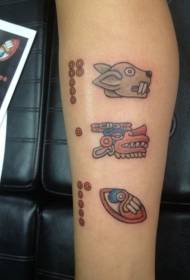 jib κινούμενα σχέδια φυλών τατουάζ μοτίβο τατουάζ