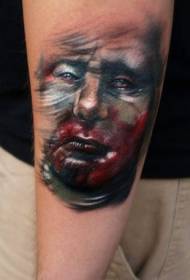 Armlet Ropa Yakatarisana Nzvimbo Portrait tattoo