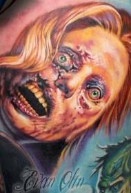 horrible scary female monster avatar tattoo pattern