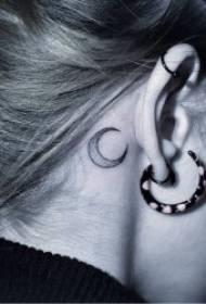 pequeno patrón de tatuaxe de oído pequeno pero delicado patrón de tatuaxe de oído delicado