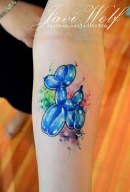 Modela Tattoo-a Balloon Dog-a Kûçikê Zêrîn