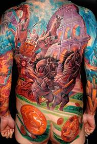 Tutto un tatuaggio a colori