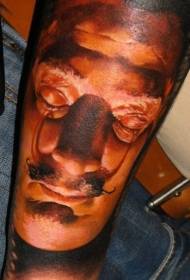 realistické a realistické Dennis portrét tetování vzor
