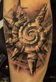 Karazana sary sokitra vato mainty sy fotsy loko famantarana ny akanjo tattoo tattoo
