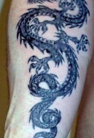 arm black angry dragon body pattern