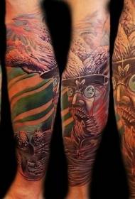 Arm Color Devil Male Tattoo Tattoo Pattern