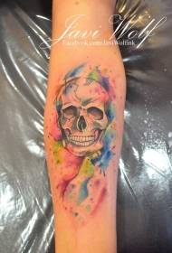 modello luminoso del tatuaggio di stile dell'illustrazione del piccolo braccio