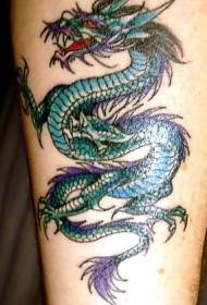 рука яскравий сердитий дракон візерунок татуювання
