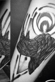chisinganzwisisiki chimiro dema mhino uye penduru ye tattoo maitiro