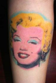 armas värv Monroe portree tätoveeringu muster
