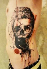 мушки бочни ребра женски узорак тетоважа портрета