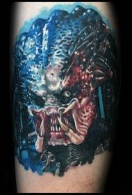 muaj tiag xim xim phem carnivore tattoo qauv