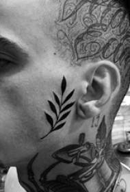 Gesiicht Tattoo Muster Varietéit vu schwaarzen Tattoo Sketch Gesiicht Tattoo Muster