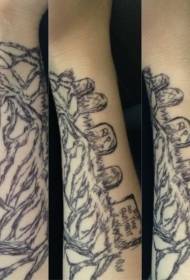 panangan hideung gurat hideung rupa-rupa pola tato nisan