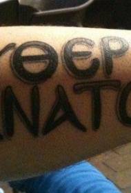 pettu spessore di lettere nere è mudellu di tatuaggi digitale