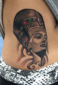камар намунаи ранги tattoo портрет зан Миср