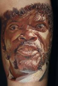film karakter gezicht portret kleur tattoo patroon