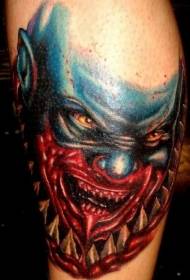 videopelihahmo väri verinen hirviö kasvot tatuointi malli