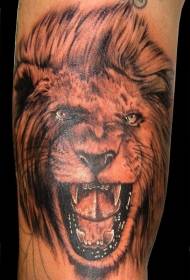 Patrón de tatuaje de Lion Roar