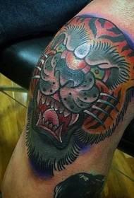 ikpere ochie ụdị ịke agba tiger isi tattoo ụkpụrụ