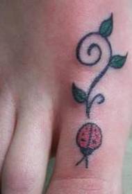 dath instep baineann patrún tatú tattoo beag