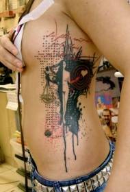 pasová strana zobrazující záhadný tetovací vzor