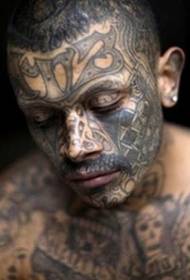 wzór tatuażu osobowości twarzy