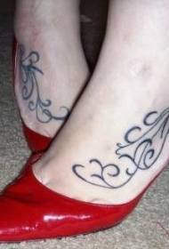 Fi Foot Senp reyon Modèl Tattoo